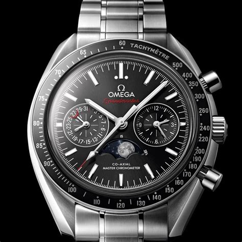 omega speedmaster black face|OMEGA Speedmaster Moonphase Co.